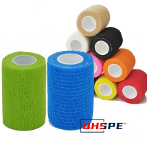 1 Rolle 10 cm * 4,5 m elastische selbstklebende Bandage aus Vliesstoff, kohäsive Bandage für Sportbefestigung, Finger, Handgelenk, Bein, selbstklebend