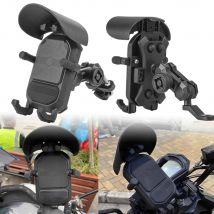 Rechargeable Mobile Phone Holder 360° Rotation Adjustable Anti-Vibration Phone Mount Bracket With Hat Cover Universal Motorcycle