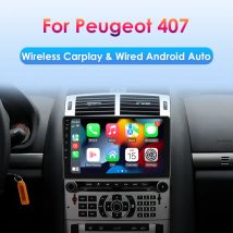 Autoradio Android per Peugeot 407 2004 - 2011 Multimedia Android Auto Stereo Car GPS Autoradio