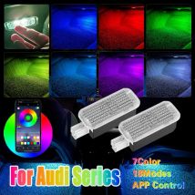 Für AUDI A3 A1 A4 B7 B8 B9 A5 A6 C5 C6 C7 A7 TT Q3 Q5 Q7 Q8 TT A8 LED Auto Fußraum Lichter Dekoration Atmosphäre Lampe Zubehör