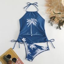 Sommer Print Badeanzüge Tankini setzt weibliche Bade bekleidung Push-up Sport Strand tragen zweiteilige Badeanzüge Pool Frauen Badeanzug