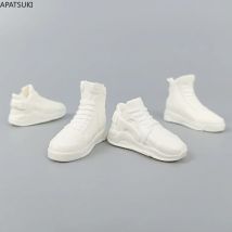 Weiße Modepuppenschuhe für Ken Boy Doll Sneakers Basketball Sportschuhe für Barbies Freund Ken 1/6 Puppen Zubehör Spielzeug