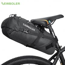 NEWBOLER Torba na siodełko rowerowe Wodoodporna torba rowerowa MTB Road 10L Duża pojemność Torba rowerowa Składana tylna torba na bagażnik Akcesoria