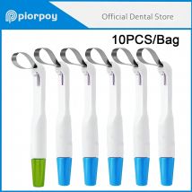 PIORPOY 10 Pz Dental Matrix Band Matrice Anello Regolabile Sistema In Acciaio Inox Standard E Curvo Pre Formato 4.5/6 MM Odontoiatria