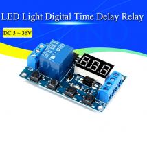 DC 5V 12V 24V LED-Licht Digital-Zeitverzögerungsrelais Trigger Zyklus-Timer Verzögerungsschalter Leiterplatte Zeitsteuerungsmodul DIY javino
