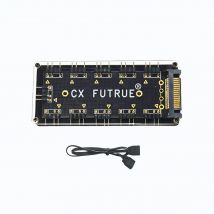 CX FUTRUE ARGB Lüfter HUB Splitter mit 4Pin PWM für Computer Kühlung SYNC CPU Kühler 5V 3Pin LED Licht Streifen Fernbedienung