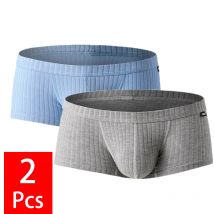 2 Teile/los Sexy Männer Unterwäsche Boxer Shorts Modal Cuecas Boxer U Konvexen Beutel Höschen Calzoncillos Slip Atmungsaktive Männliche Unterhose