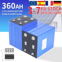 4-8PCS Grado A 3.2V 50Ah 100Ah 320Ah 360Ah Lifepo4 Batteria Al Litio Ferro Fosfato FAI DA TE 12V 24V 36V 48V Cellulare Ricaricabile Senza Imposta