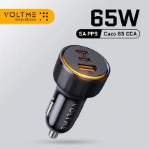 VOLTME 65W USB Tipo C Caricabatteria da auto Ricarica rapida QC 4.0 PD 3.0 Caricatore a ricarica rapida in auto per iPhone 13 Pro Xiaomi Samsung Huawei
