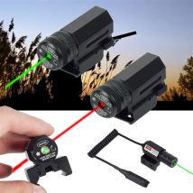 Outdoor Red Green Dot Laser Sight Scope 11mm 20mm Adjustable Picatinny Rail Mount Rifle Pistol Airsoft Laser with Batteries