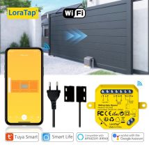 LoraTap WiFi Schiebetor Motor Öffner Controller Schalter Tuya Smart Life Öffnung Home Remote Alexa Garage Tür