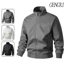 Robuste Pilotenjacke im amerikanischen Stil mit Stehkragen. Neu eingetroffener, locker sitzender Arbeitskleidungsmantel für Outdoor-Sportarten im Frühling/Herbst für Herren
