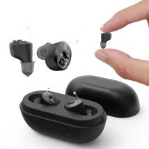 Apparecchi acustici ricaricabili Mini apparecchio acustico invisibile per anziani Amplificatore del suono Riduzione del rumore Perdita uditiva grave Audifonos