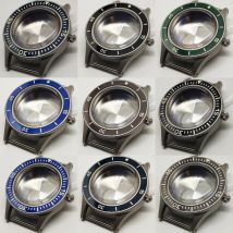 40 mm Edelstahl-Uhrengehäuse, leuchtende Lünette, gewölbtes Glas, 100 m wasserdichtes Gehäuse, passend für NH34 NH35 NH36 Uhrwerk