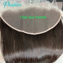 Phashion 26 28 30 Inch 13x6 Lace Frontal only Straight Pre Plucked Swiss Transparent Full Front Body Wave 100% Remy Human Hair