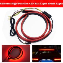 100cm Car Rear Third Brake Light LED Strip Multi-mode Warning Lights LED Decorative Lights Turn Signal Flexible Stop Lamp Bar