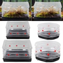 1PC Mushroom Grow Kit Inflatable Monotub Grow Bag with Plug Filter for Fresh Air Exchange Home Garden Seed Seedling Nursery Box