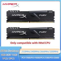 HyperX Fury Memoria DDR4 8 GB 16 GB 4 GB RAM 3200 2666 2400 2133 MHz Desktop-RAM 1,2 V DIMM PC-21300 PC-25600