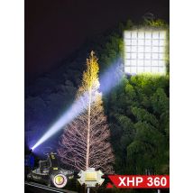 XHP360 Super Bright Long Range Zoomable Emergency Torch Powerful Led Headlamp Portable Outdoor Tactical Flashlight Power Display