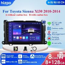 Unità principale 8G + 128GB per Toyota Sienna XL30 2010-2014 autoradio lettore Video multimediale navigazione Stereo GPS Android Auto Carplay