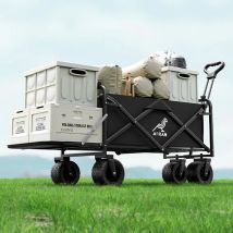 Erweiterter Wohnmobil, faltbarer, hinten offener Wohnmobil, Picknickwagen, Einkaufswagen mit großem Fassungsvermögen, Einkaufswagen