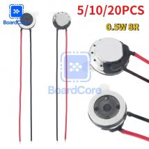 5-20pcs 10mm Speaker Loudspeaker 8R 8 Ohm 0.5W Mini Ultra-thin Speakers Horn for Mobile Phone Computer DIY Repair