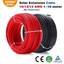 Xiong isolar PV1-F-1 * 4/h1z2z2-k 10/2.5 awg Solarpanel-Verlängerung PV-Kabel Kupferdrähte/4/6 mm2 Solar draht reiner Kupferdraht