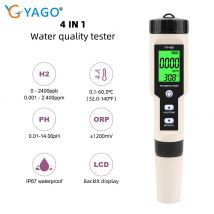 YY-400 misuratore di concentrazione di ioni di idrogeno digitale Tester di qualità dell'acqua 4 in 1 termometro misuratore PH/ORP/H2 per acqua potabile