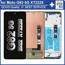 New LCD for Motorola Moto G82 5G XT2225 LCD Display Touch Screen Digiziter Replacement for Moto G82 XT2225-1 LCD With Frame