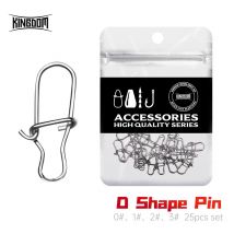 Królestwo 25 sztuk wysokiej jakości akcesoria do przynęt wędkarskich D Snap Super wytrzymały materiał ze stali nierdzewnej sprzęt wędkarski