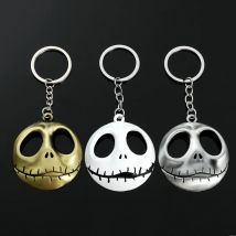 Disney The Nightmare Before Christmas Portachiavi Figura di cartone animato Jack Skellington Portachiavi Semplice regalo di accessori per gioielli di moda