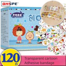 120 pz/set Cerotto Del Fumetto per I Bambini Bambini Pelle Vacino Foro di Iniezione Patch Ferita Gesso Kawaii Bende Adesive