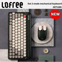 Lofree Wireless 2.4G Bluetooth 3 modelli tastiera meccanica Mouse Set 84 tasti per laptop e computer IPad Keycap multipiattaforma