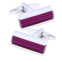 KFLK Jewelry shirt cufflinks for mens Brand Fashion Purple Crystal Luxury Cuff link Button High Quality Wedding guests