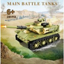 DIY Movable Military Model Toy Set: Main Battle Tank Stealth Fighter Bomber Assembly Kit with Desktop Decor-Boys' Holiday Gift