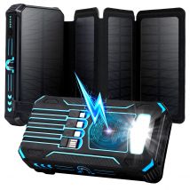 Solar Power Bank Schnelle 36800 mAh Drahtlose Ladegerät Powerbank für iPhone 17 Samsung S24 Huawei Xiaomi PD 18 W Schnelle lade Powerbank