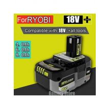 Used for RYOBI high-performance lithium battery 18V low self discharge, suitable for all tools P104, P107  P109  P108