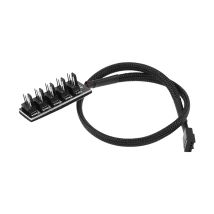 Nuovissimo hub ventola PWM, raffreddamento CPU PC Ventola a 4 PIN Cavo di alimentazione Hub Adattatore splitter Ventole per case di raffreddamento per computer desktop da 1 a 5 vie