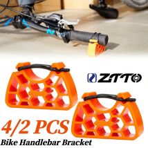 Stabilizzatore clip-on per supporto manubrio bici per parcheggio invertito Strumento di riparazione manutenzione MTB eBIKE stabile adatto per impugnature da 30 ~ 34 mm
