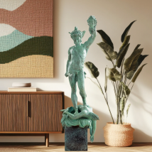 63 cm Bronze Perseus mit dem Kopf von Medusa Statue Mythologie klassische Casting Perseus Skulptur Home Lobby Gallery Dekor