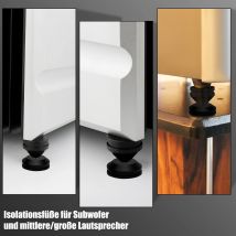 Hochwertige Stoßdämpfende Aluminiumlegierung Metall-Fußpolster für Lautsprecher-Spikes, Konus-Bodenfüße und Lautsprecherschuhe