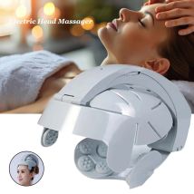 Elektrisches Kopfmassagegerät, multifunktionales Vibrations-Kopfhautmassagegerät, Akupunkturpunkte, Kneten, tragbares Helmmassagegerät