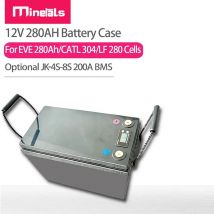 12V Batterie Fall DIY Tragbare Batterie Box Für 4S 280AH 230AH Optional Jikong 200A BMS 2A Balance TFT LCD Band Bolzen Für RV Yacht