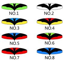 1PCS 2,8 meter Spannweite Fallschirm Tuch Fernbedienung Elektrische Bat Geformt Paraglider Kopf für Outdoor Paragliding Ausrüstung