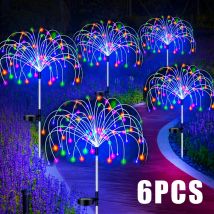 Solar Firework LED Stake Lights Outdoor Garden Decor Pathway Fairy Light Waterproof Yard Lawn Patio