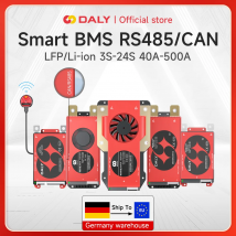 Daly BMS Smart BMS LiFePo4 4S 12V BMS 8S 24S 72V 48V 16S 40A 60A 100A 150A 200A 250A 300A 3.7V Li-Ion BMS 7S 13S 14S 3.2V BMS
