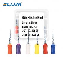 6 Teile/schachtel Dental Hand Verwenden Endodontie NiTi Wärme Aktiviert Rotary Datei Denspay SX-F3 Dental Blau Endo Wurzel Kanal Behandlung Dateien