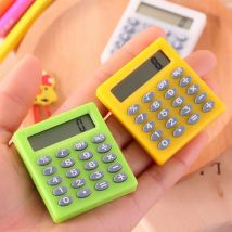 Cartoon Tasche Mini-Rechner Handheld Tasche Typ Münz batterien Rechner tragen Extras Calcula doras Schul büro Rechner