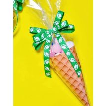 YAMA FOOTBALL Ribbon10Yard White Brown for DIY Crafts Gift Packaging Bows Party Decor 9MM/22MM(3/8Inch 7/8inch) Grosgrain Ribbon