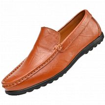 Lässige flache Herren-Sneaker Business Casual Work Atmungsaktive Schuhe Große einfarbige Lederschuhe für Herren
